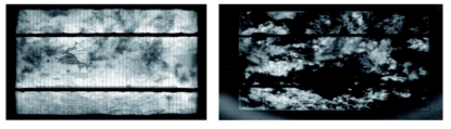 Luminescence image of solar cell taken with SWIR InGaAs camera