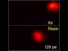 Laser pulse racing in different media